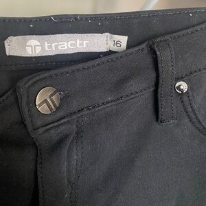 Girls 16 - Tractr Black Knit Pants